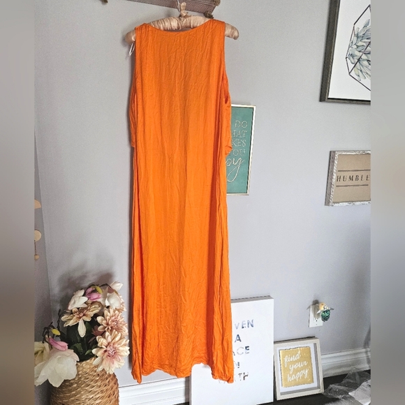 ZARA Draped Orange dress NWT - Picture 12 of 16